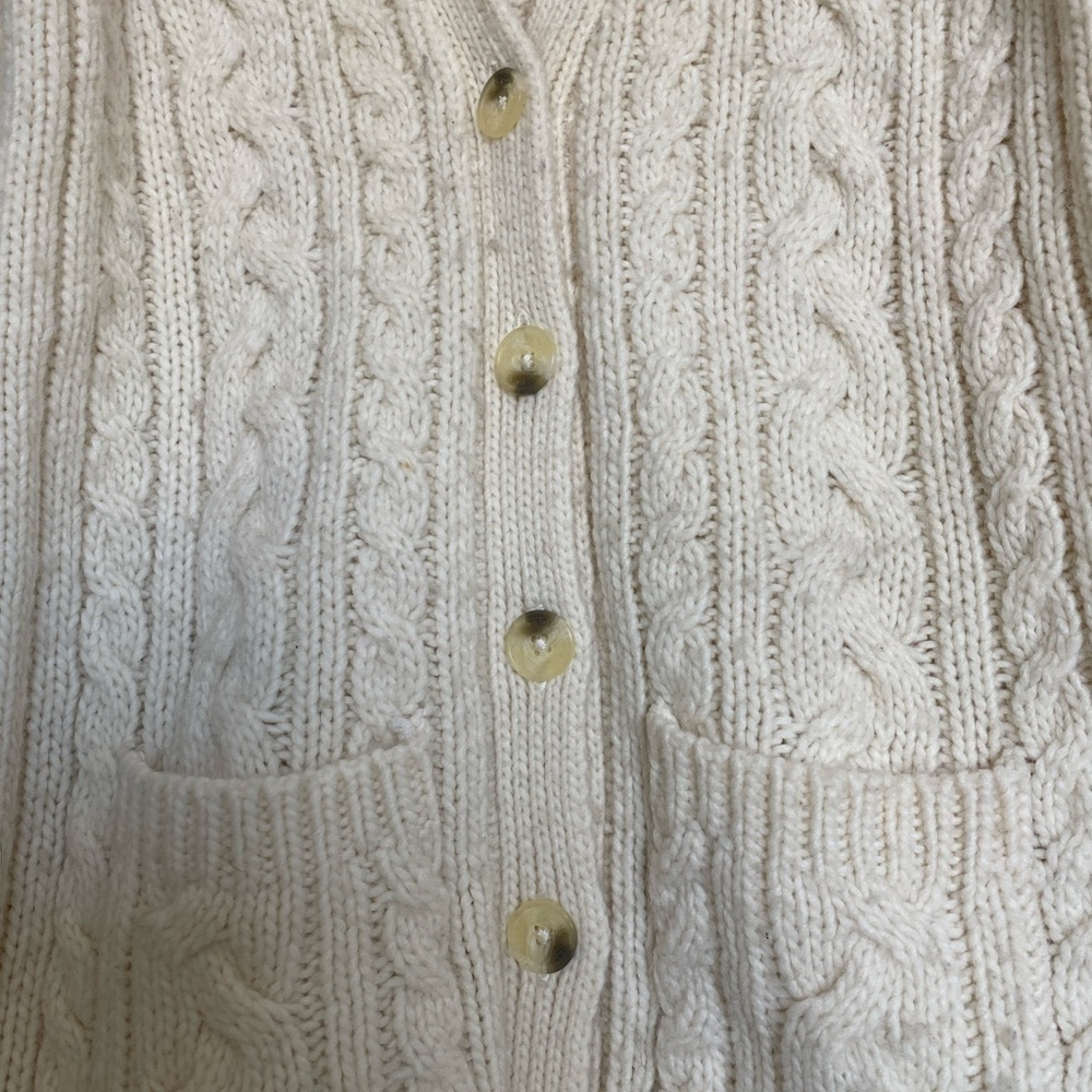 Vintage Abercrombie & Fitch Cardigan Alpaca Sweater Size L - Picture 5 of 8